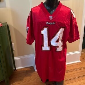 Buccaneers nr 14 B.Johnson red white and black